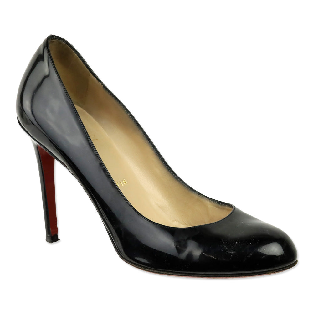 Christian Louboutin Black Patent Leather Pump