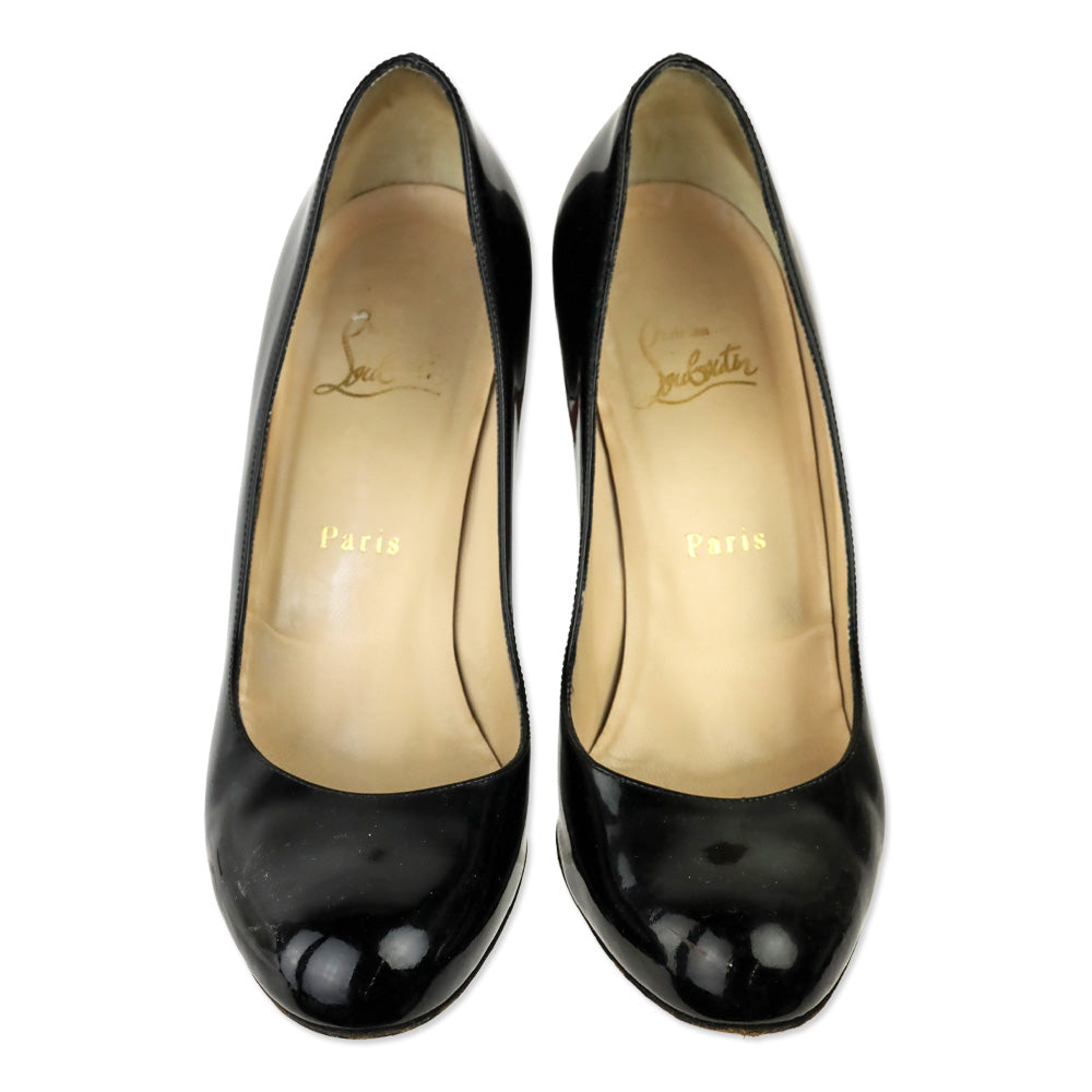 Christian Louboutin Black Patent Leather Pump