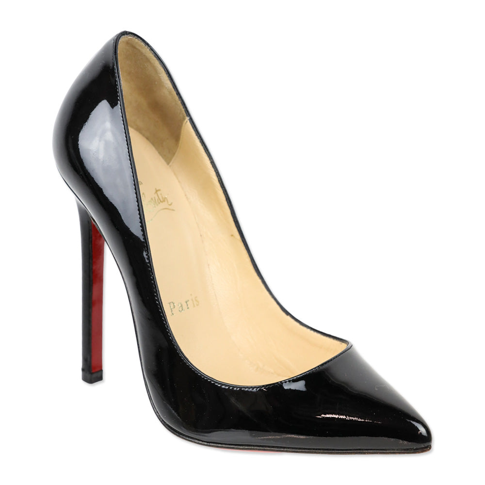 Christian Louboutin Black Patent Leather So Kate 120mm Pumps