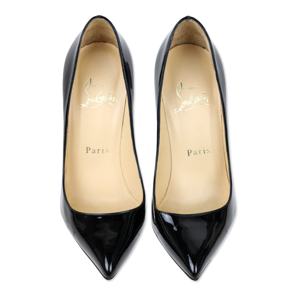 Christian Louboutin Black Patent Leather So Kate 120mm Pumps