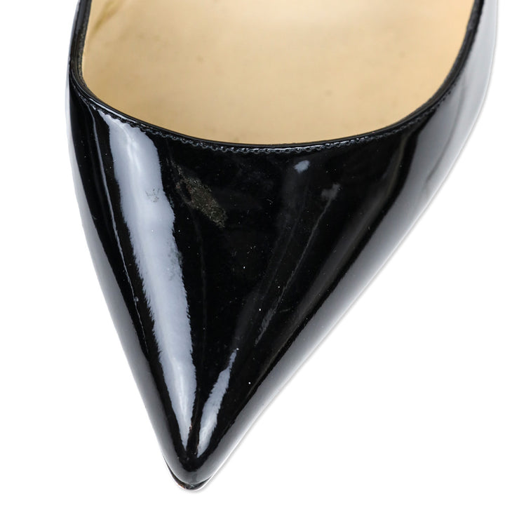 Christian Louboutin Black Patent Leather So Kate 120mm Pumps