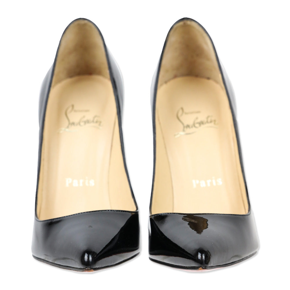 Christian Louboutin Black Patent Leather So Kate 120mm Pumps