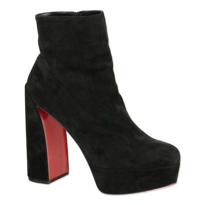 Christian Louboutin Black Suede Movida Booty 130