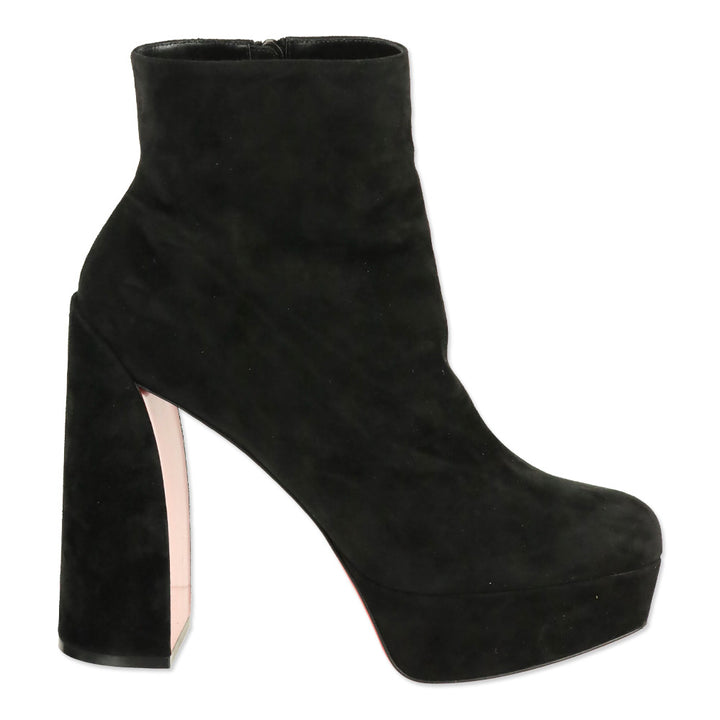 Christian Louboutin Black Suede Movida Booty 130