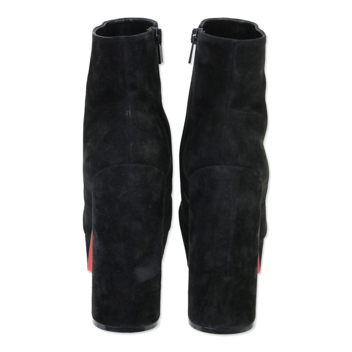 Christian Louboutin Black Suede Movida Booty 130