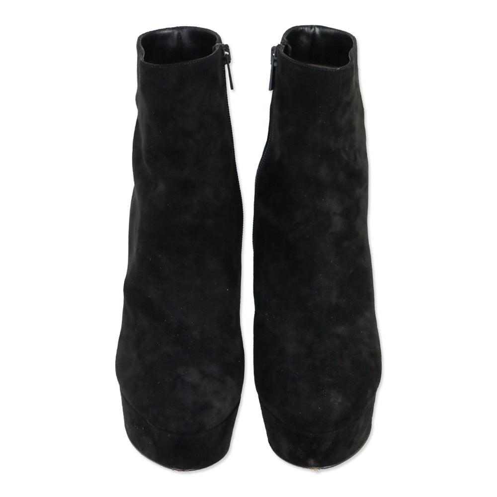Christian Louboutin Black Suede Movida Booty 130