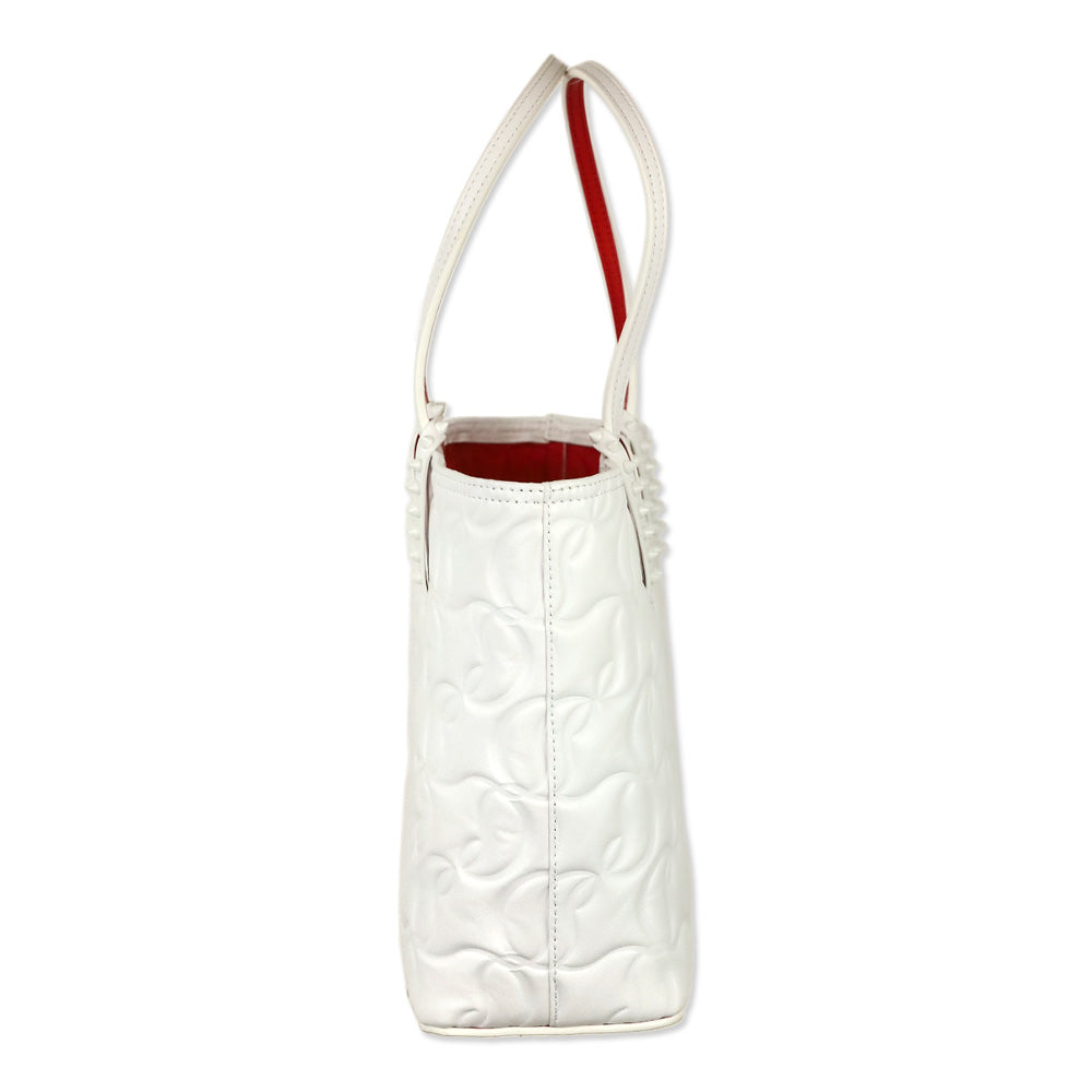 Christian Louboutin Cabata Leche CL Padded Embossed Nappa Leather Tote Bag