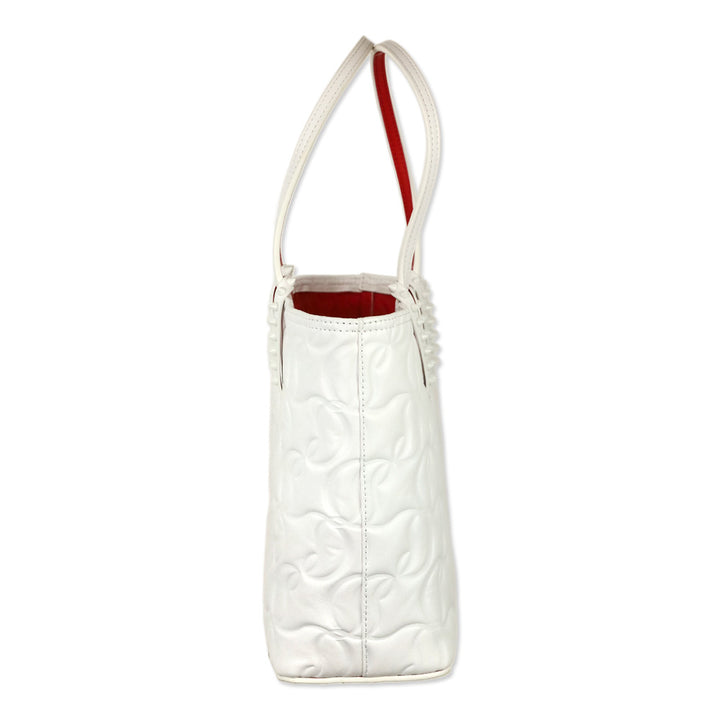 Christian Louboutin Cabata Leche CL Padded Embossed Nappa Leather Tote Bag