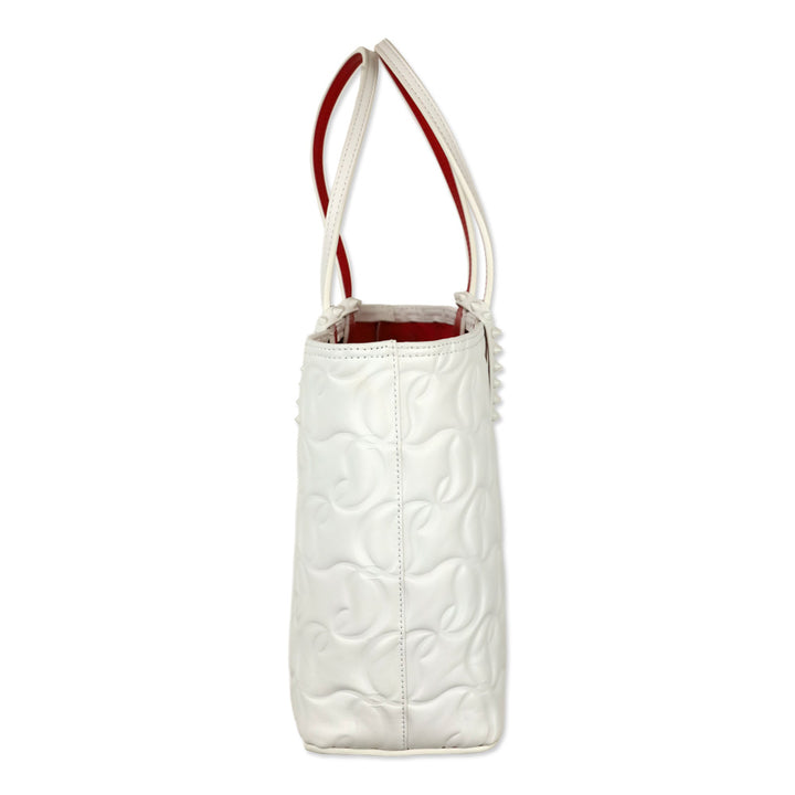Christian Louboutin Cabata Leche CL Padded Embossed Nappa Leather Tote Bag