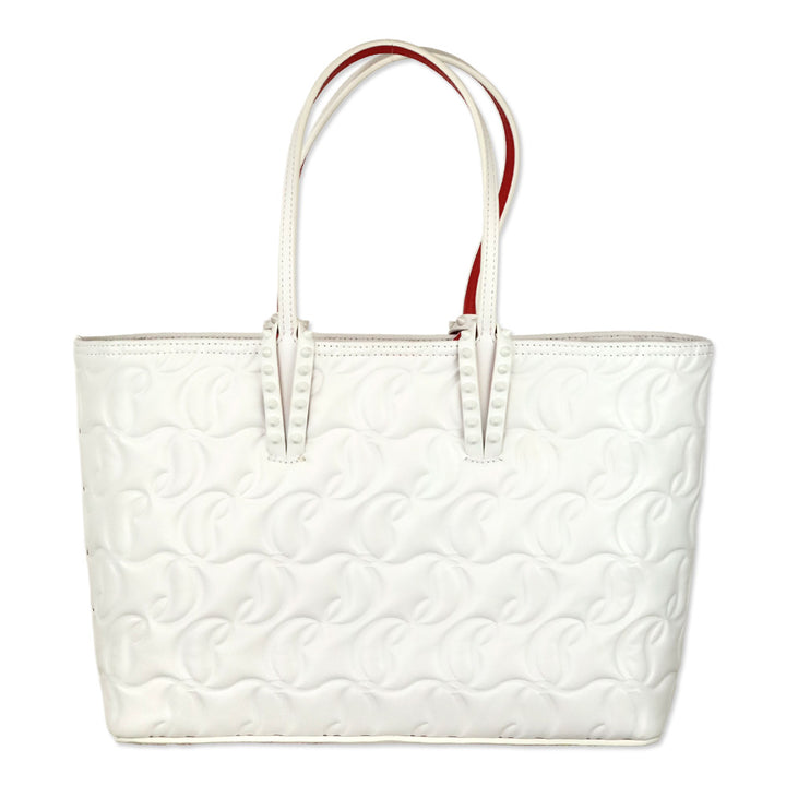 Christian Louboutin Cabata Leche CL Padded Embossed Nappa Leather Tote Bag