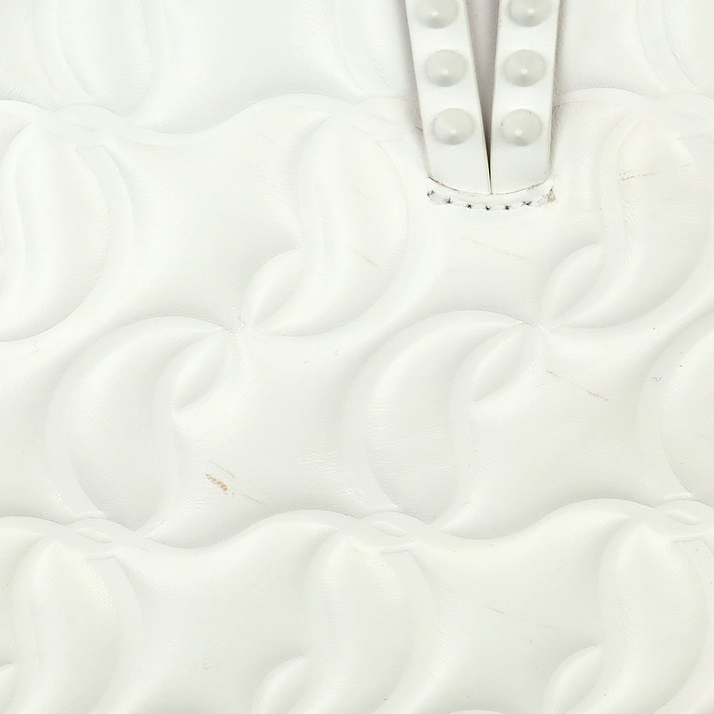 Christian Louboutin Cabata Leche CL Padded Embossed Nappa Leather Tote Bag