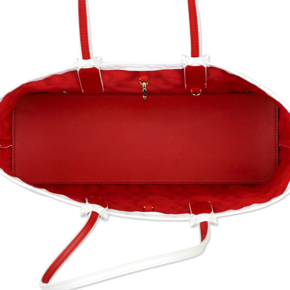 Christian Louboutin Cabata Leche CL Padded Embossed Nappa Leather Tote Bag