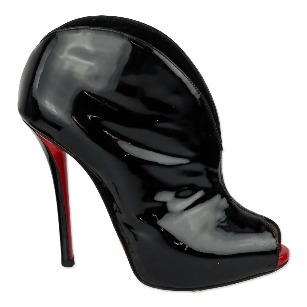 Christian Louboutin Chester Fille 120 Patent Leather Bootie