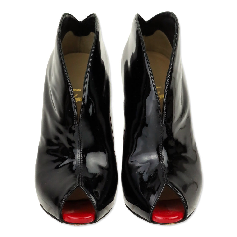 Christian Louboutin Chester Fille 120 Patent Leather Bootie
