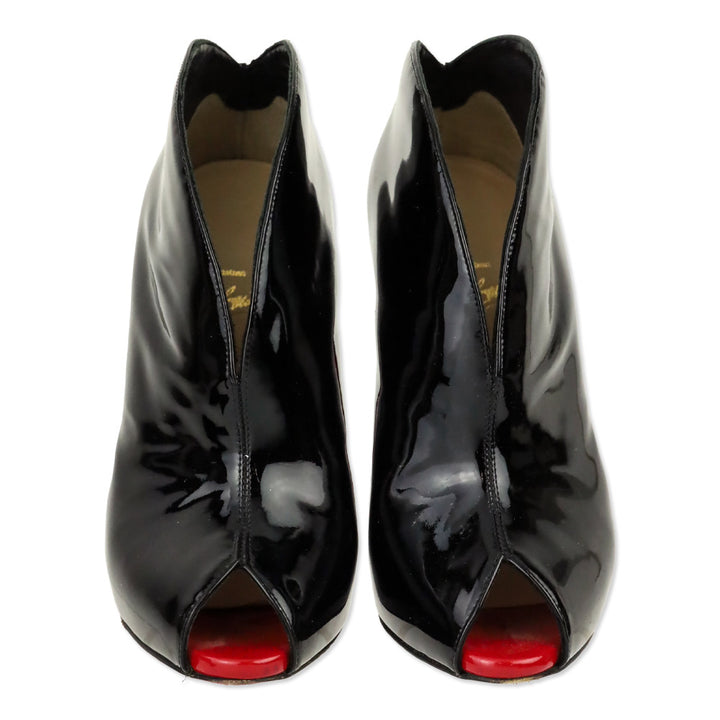 Christian Louboutin Chester Fille 120 Patent Leather Bootie