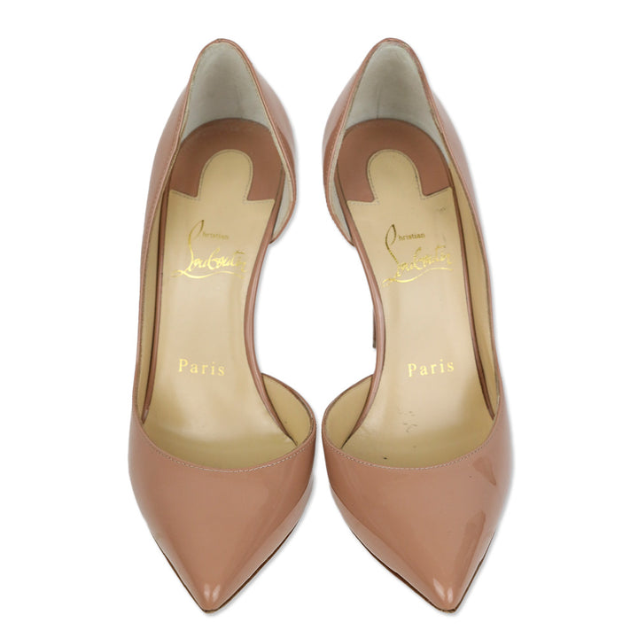 Christian Louboutin Iriza Nude Patent Leather Leather Pump