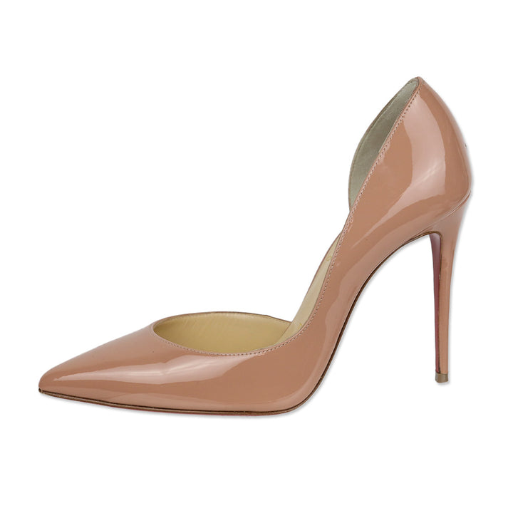 Christian Louboutin Iriza Nude Patent Leather Leather Pump