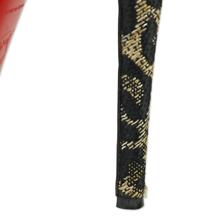 Christian Louboutin Leopard Print Woven Raffia Daffodile 160 Platform Pumps