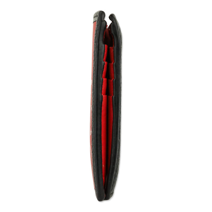 Christian Louboutin Loubi Rubber and Grained Calfskin Coolcard Wallet
