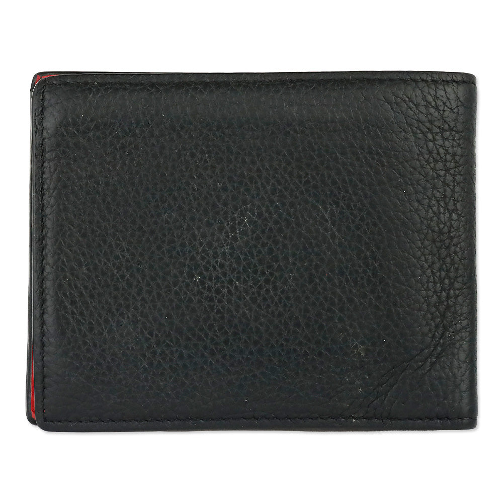 Christian Louboutin Loubi Rubber and Grained Calfskin Coolcard Wallet