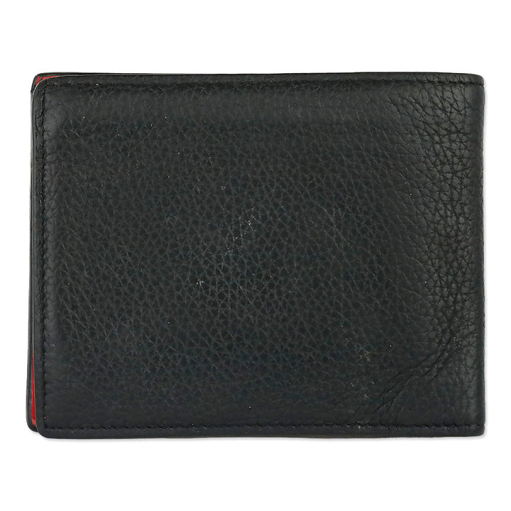 Christian Louboutin Loubi Rubber and Grained Calfskin Coolcard Wallet
