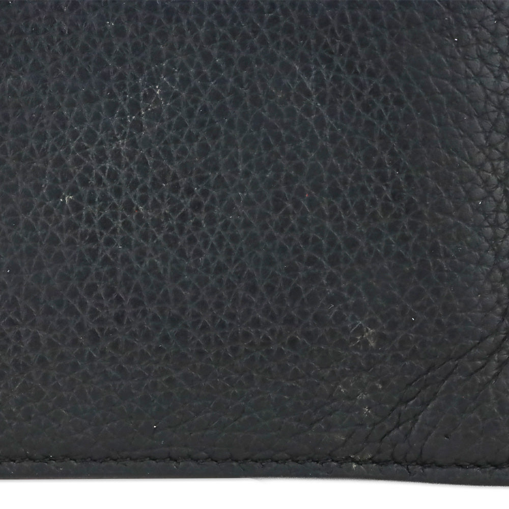 Christian Louboutin Loubi Rubber and Grained Calfskin Coolcard Wallet