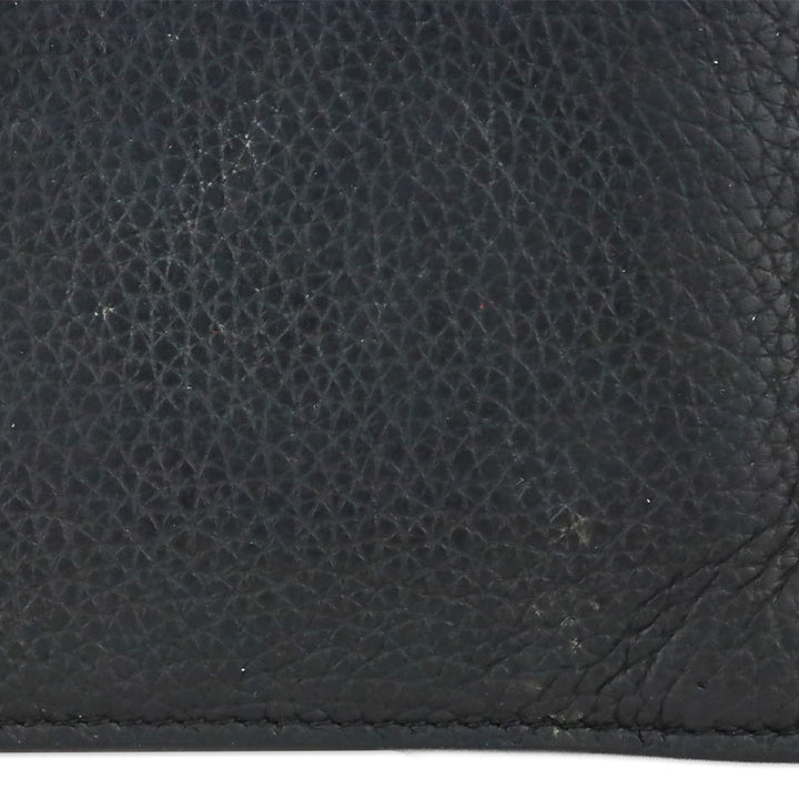 Christian Louboutin Loubi Rubber and Grained Calfskin Coolcard Wallet