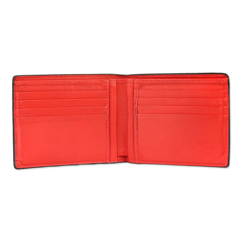 Christian Louboutin Loubi Rubber and Grained Calfskin Coolcard Wallet