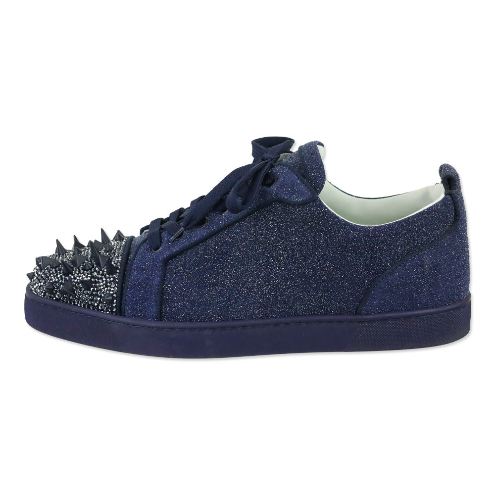 Christian Louboutin Louis Junior Pik Pik Strass Ink/Ink Matte Sneaker