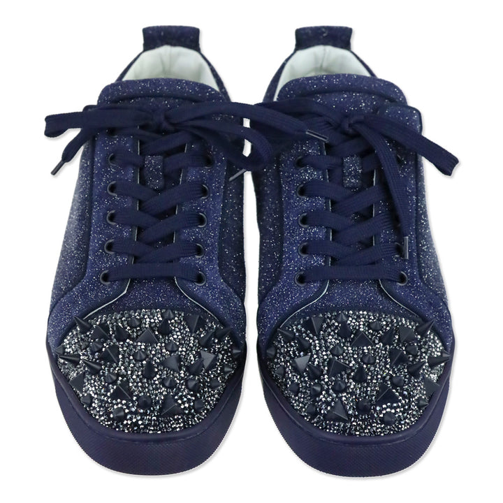 Christian Louboutin Louis Junior Pik Pik Strass Ink/Ink Matte Sneaker
