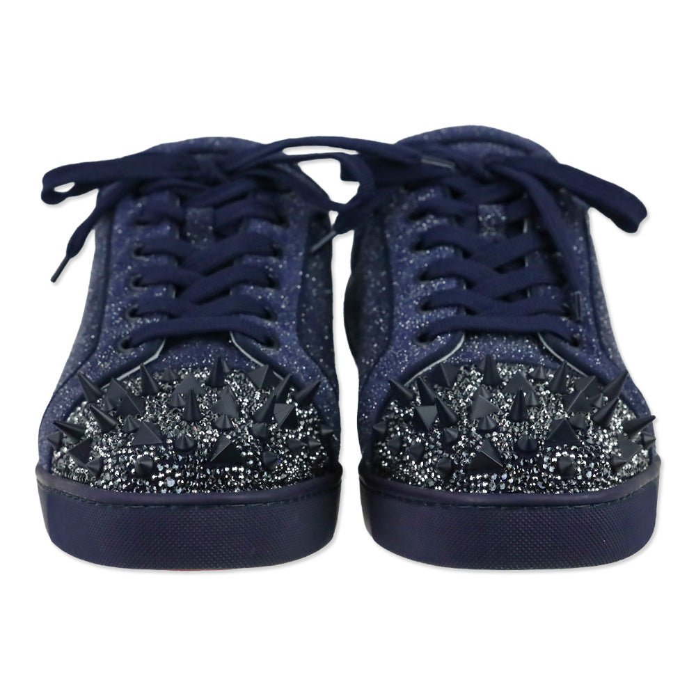 Christian Louboutin Louis Junior Pik Pik Strass Ink/Ink Matte Sneaker