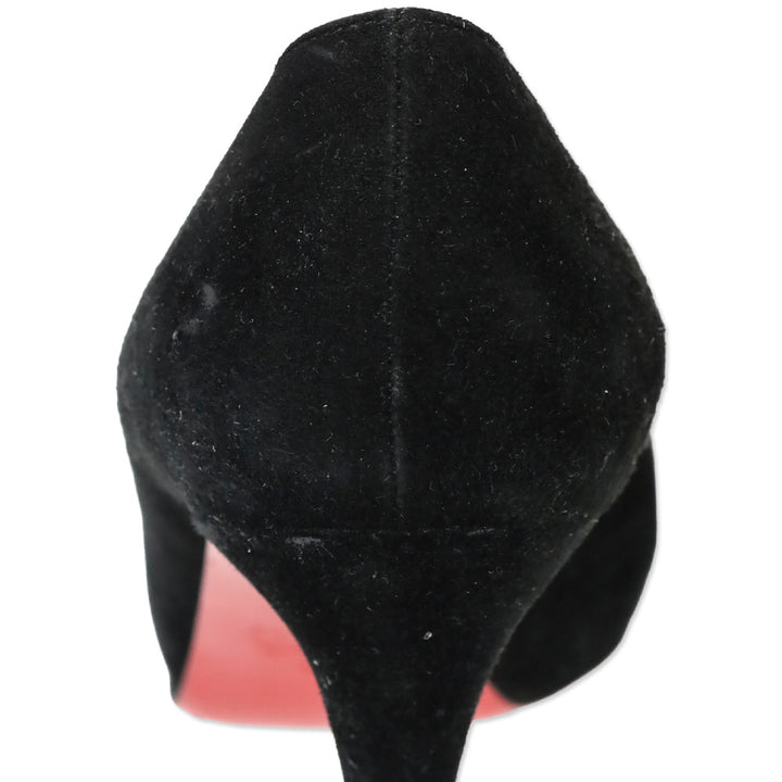 Christian Louboutin Mini Peep-Toe Black Pumps