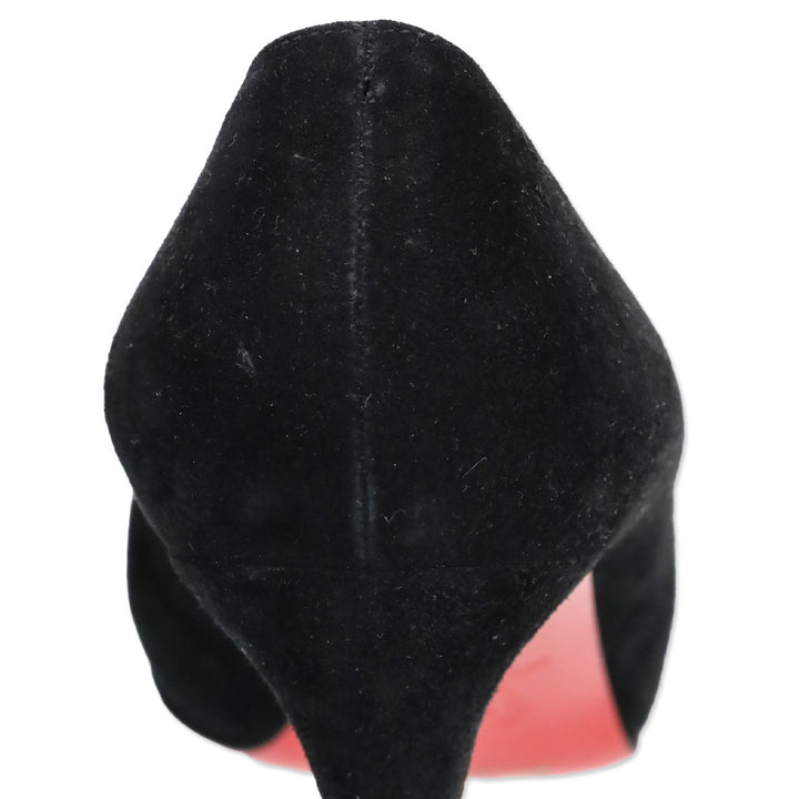 Christian Louboutin Mini Peep-Toe Black Pumps