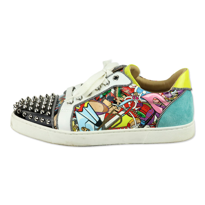 Christian Louboutin Multi Version Patent Leather Super Viera Spikes Orlato Low-Top Sneakers
