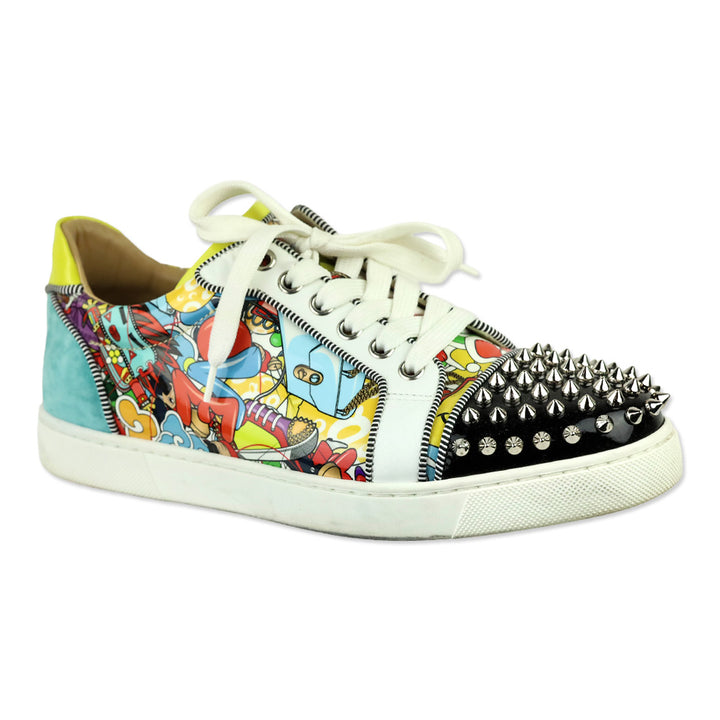 Christian Louboutin Multi Version Patent Leather Super Viera Spikes Orlato Low-Top Sneakers