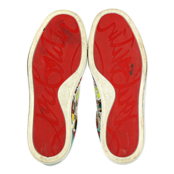 Christian Louboutin Multi Version Patent Leather Super Viera Spikes Orlato Low-Top Sneakers