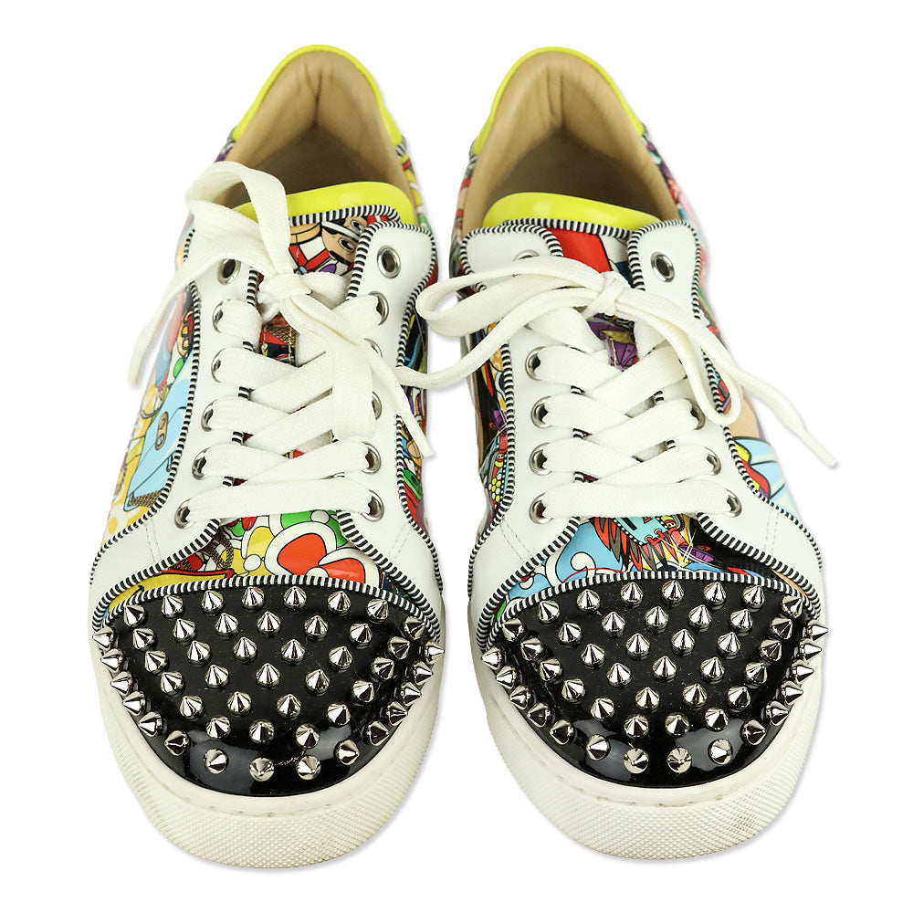 Christian Louboutin Multi Version Patent Leather Super Viera Spikes Orlato Low-Top Sneakers
