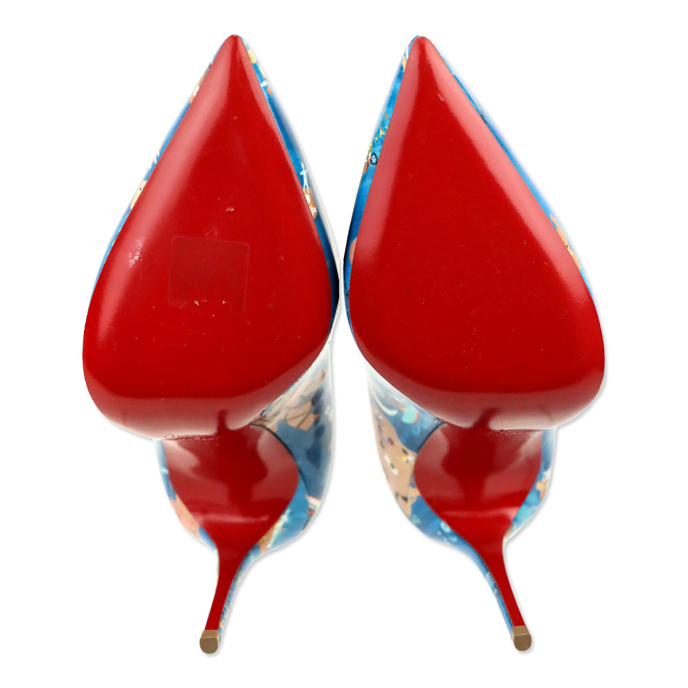 Christian Louboutin Multicolor Loubi Odissey Patent 100mm Hot Chick Pumps