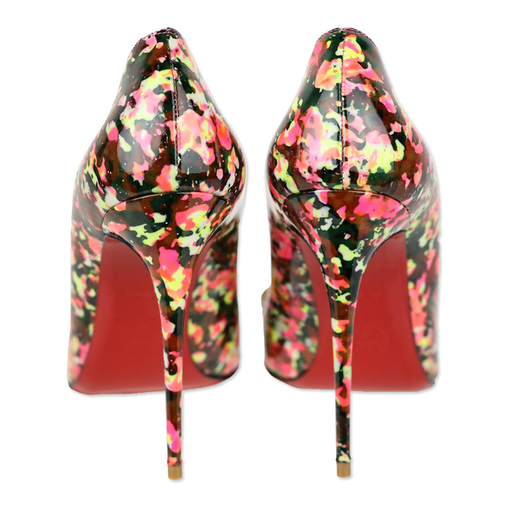 Christian Louboutin Multicolor Patent Floral So Kate 120 Pumps