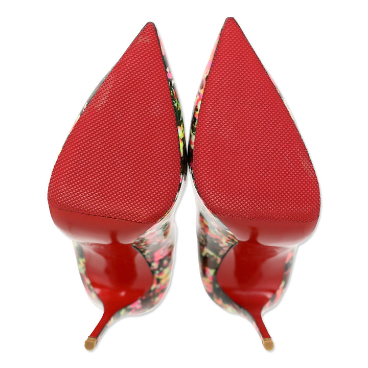 Christian Louboutin Multicolor Patent Floral So Kate 120 Pumps
