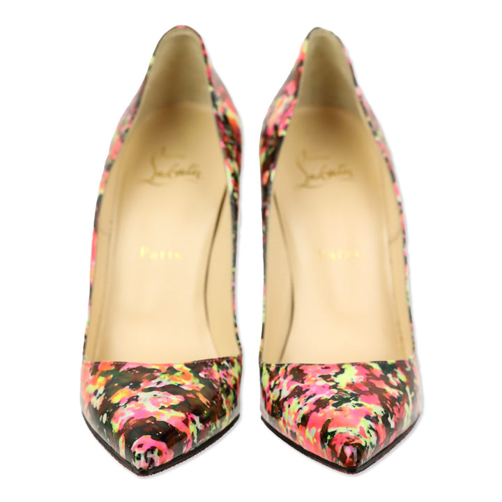 Christian Louboutin Multicolor Patent Floral So Kate 120 Pumps