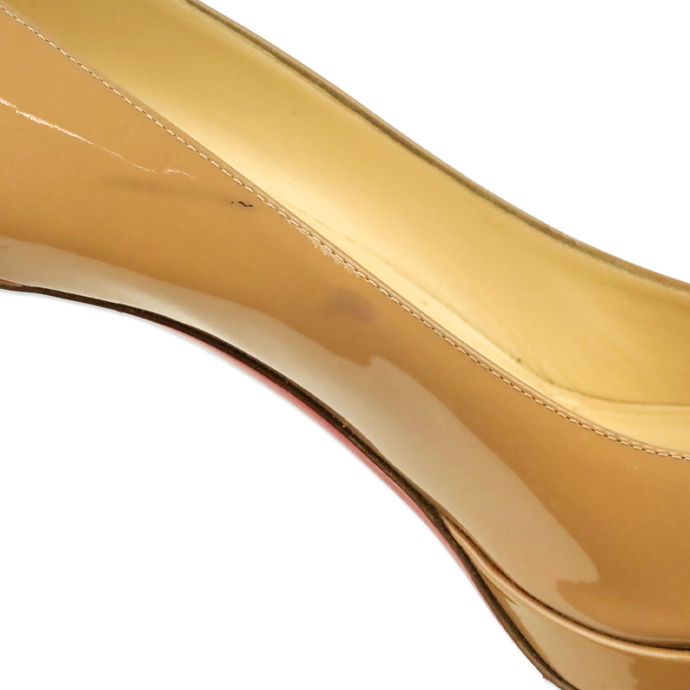Christian Louboutin Nude Patent Leather New Simple 85mm Pump