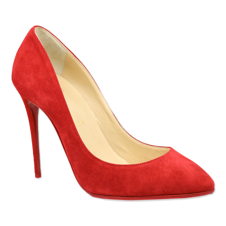 Christian Louboutin Red Suede Pumps
