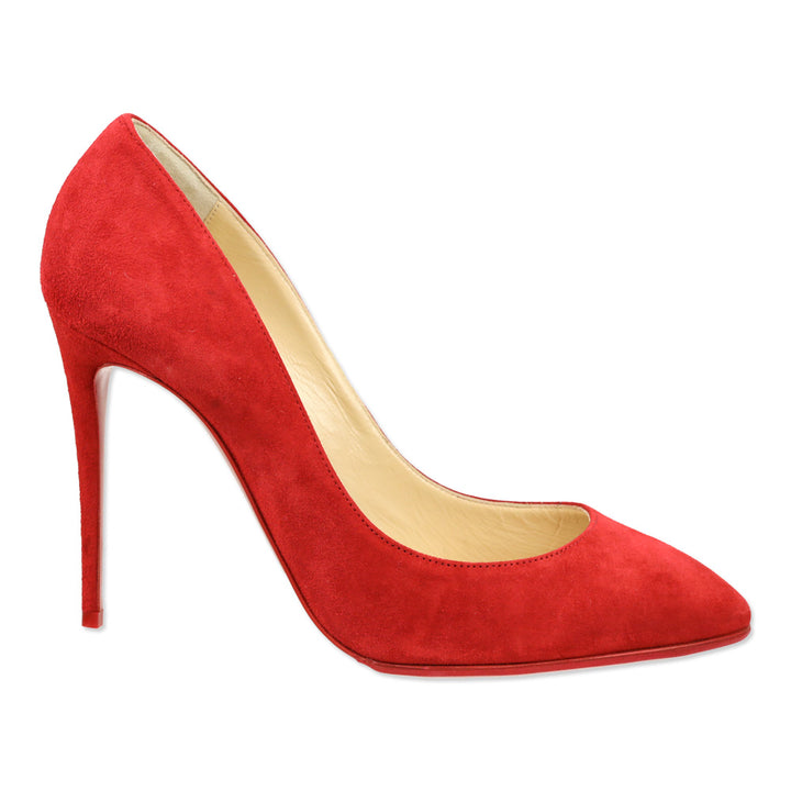 Christian Louboutin Red Suede Pumps