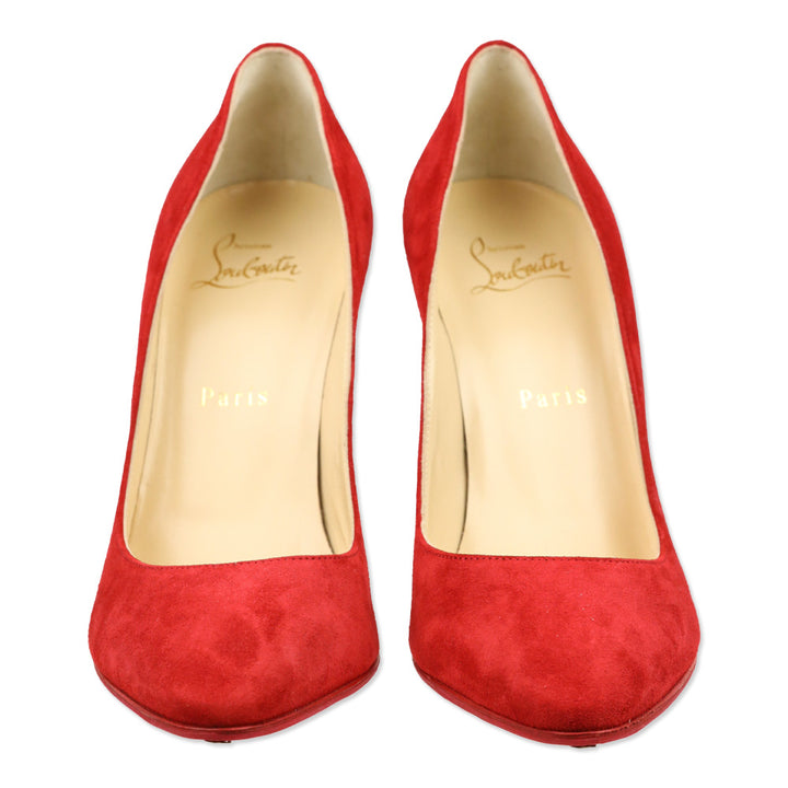 Christian Louboutin Red Suede Pumps