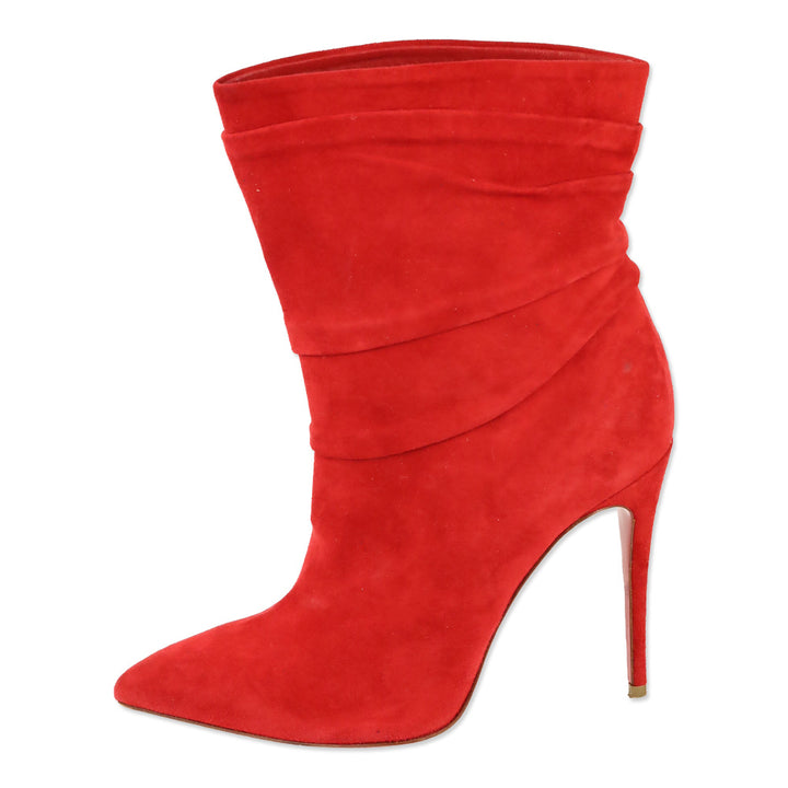 Christian Louboutin Rouge de Mars Suede Ishtar 100 Booty