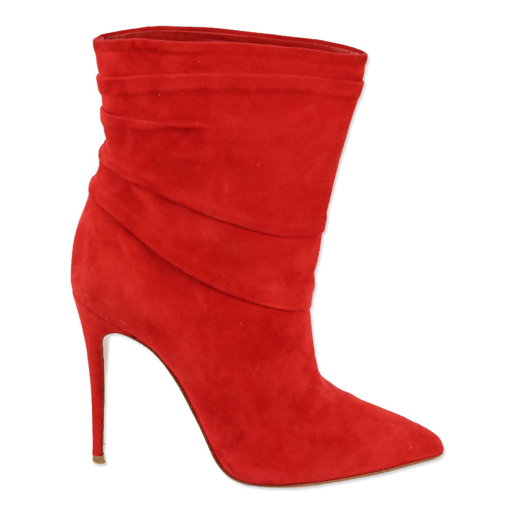 Christian Louboutin Rouge de Mars Suede Ishtar 100 Booty