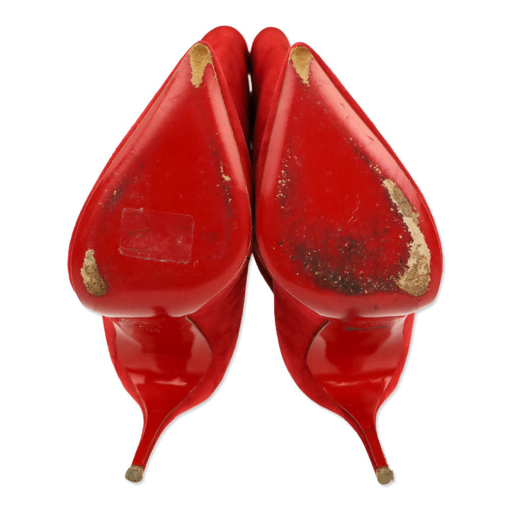 Christian Louboutin Rouge de Mars Suede Ishtar 100 Booty