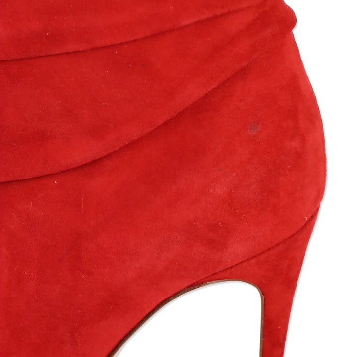 Christian Louboutin Rouge de Mars Suede Ishtar 100 Booty