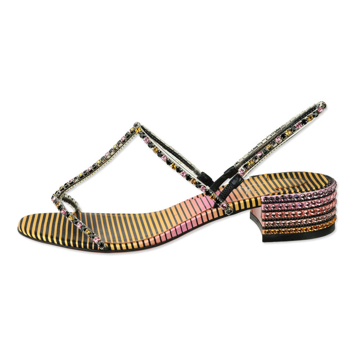 Christian Louboutin Simple Queenie 25 Aftersun Strass Sandals
